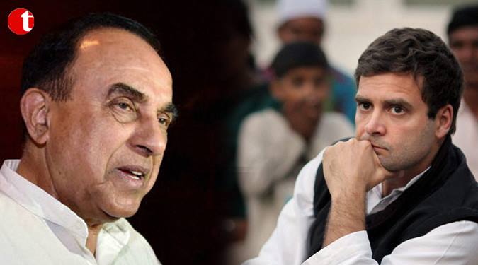Rahul should just quit from politics to save the future of Congress: Swamy