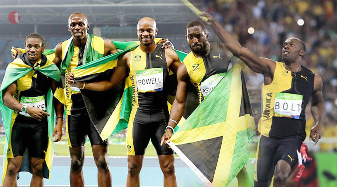 Bolt seals triple-triple as Jamaica win sprint relay