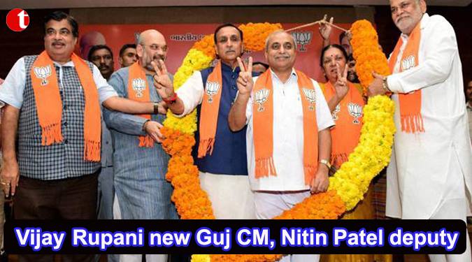 Shah’s loyal Rupani new Gujarat CM, Nitin Patel deputy