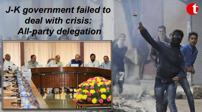 J-K government failed to deal with crisis; All party delegation