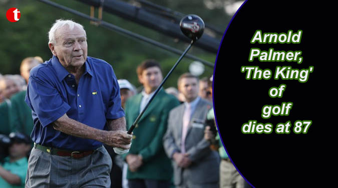 Arnold Palmer, 'The King' of golf dies at 87