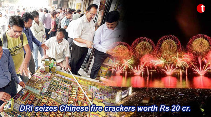 DRI seizes Chinese fire crackers worth Rs 20 cr.