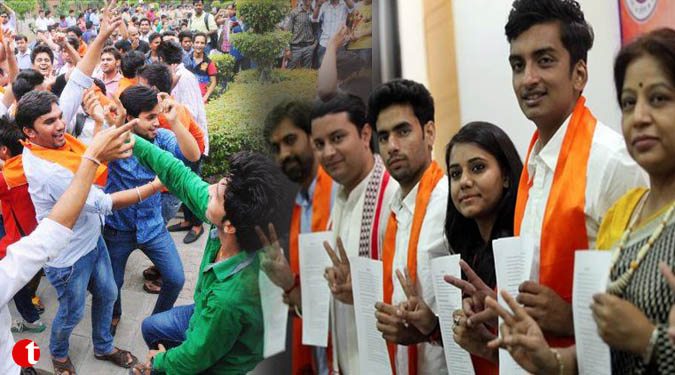 DUSU polls: ABVP bags top 3 seats, NSUI makes comeback