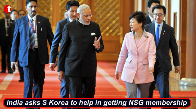 India asks S Korea to help in getting NSG membership