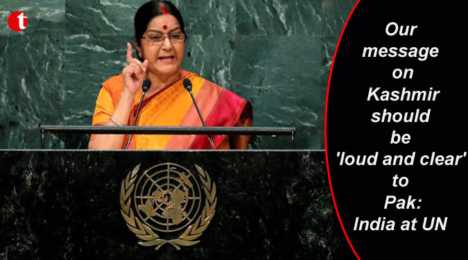 Our message on Kashmir should be 'loud and clear' to Pak: India at UN
