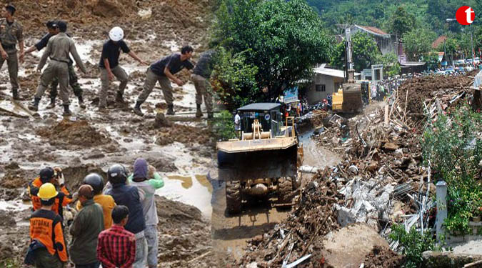 26 dead, 19 missing in Indonesian landslides, floods