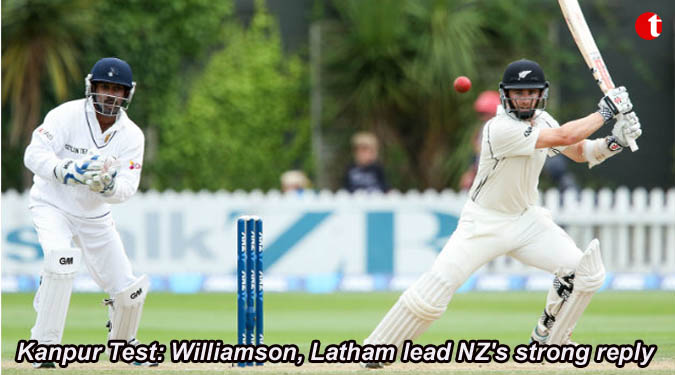 Kanpur Test: Williamson, Latham lead NZ’s strong reply
