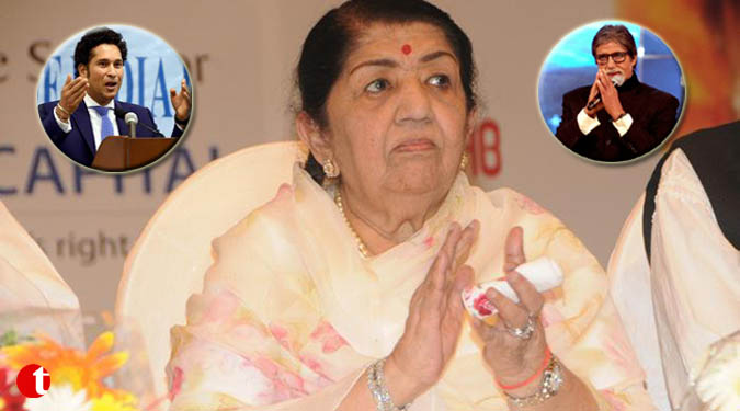 Big B, Sachin Tendulkar wish Lata Mangeshkar on 87th birthday