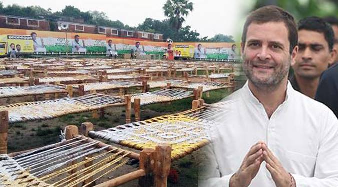 2,000 'khaats' for Rahul Gandhi’s farmer meet in UP