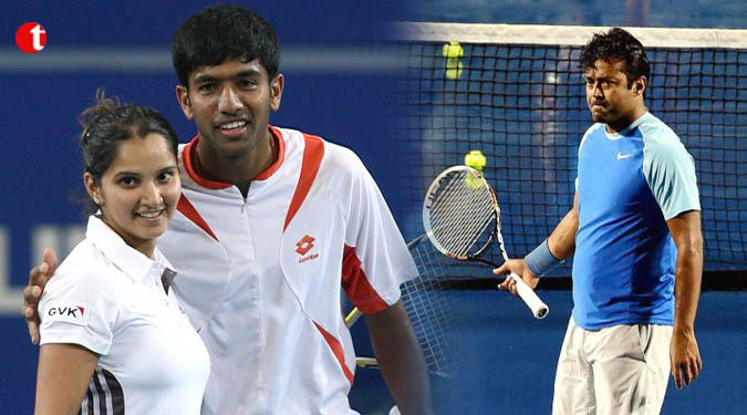 Paes, Mirza, Bopanna win at US Open