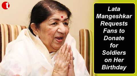 Lata Mangeshkar requests fans to donate for soldiers on her birthday