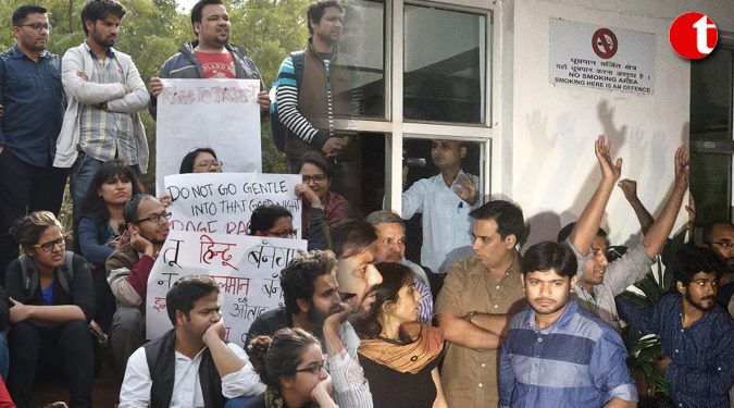 JNU protest turns Volatile over the missing student