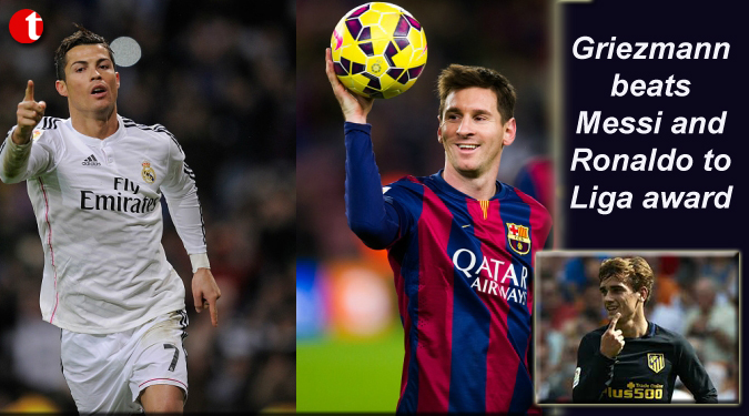 Griezmann beats Messi and Ronaldo to Liga award