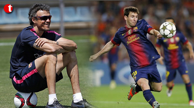 Luis Enrique says Messi is ready to play