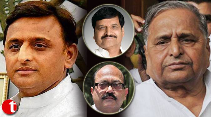 Mulayam defend Amar, Shivpal; and announced Akhilesh will not removed
