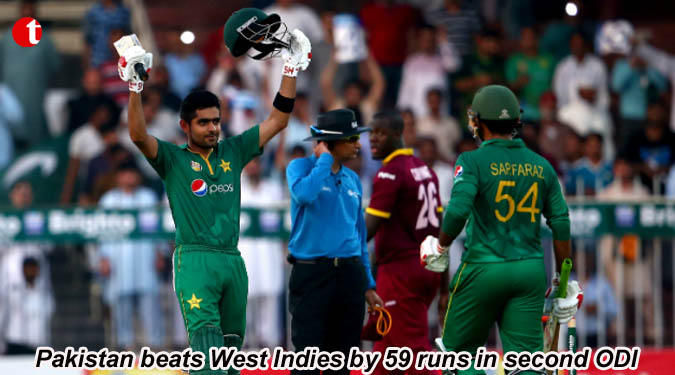 Pakistan beats West Indies by 59 runs in second ODI
