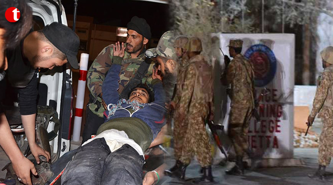 Over 40 killed as terrorists storm police academy in Pakistan