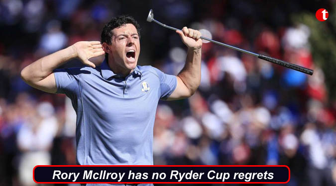 Rory Mcllroy has no Ryder Cup regrets