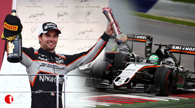 Sergio Perez is staying at force India in 2017