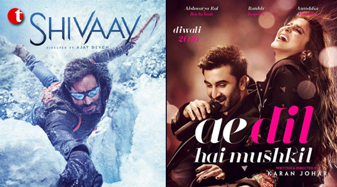 'Ae Dil Hai Mushkil' surpasses 'Shivaay' on Day 1