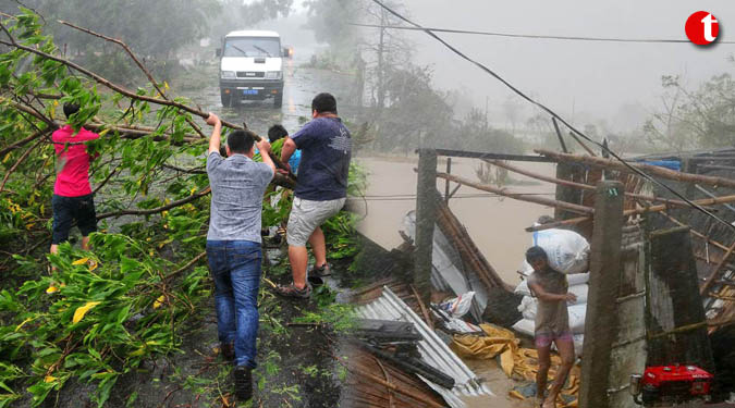 Typhoon Haima makes landfall in China