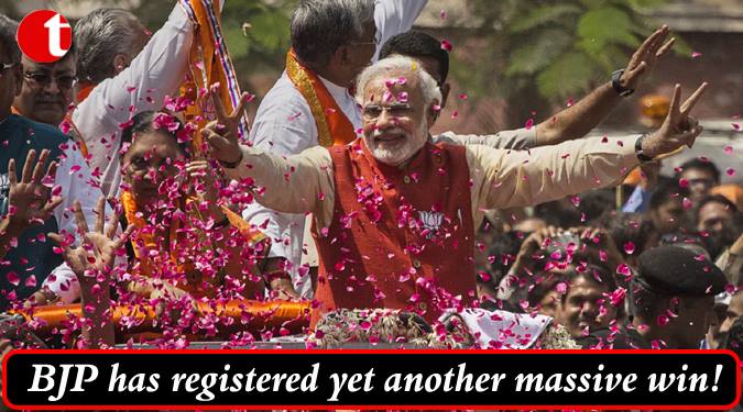 BJP has registered yet another massive win in Gujarat