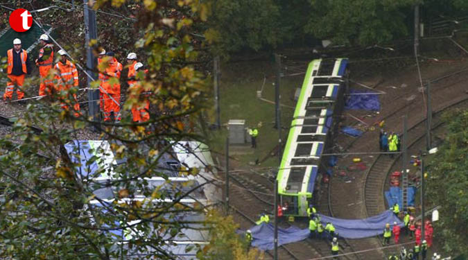 7 killed, over 50 injured as tram overturns near London