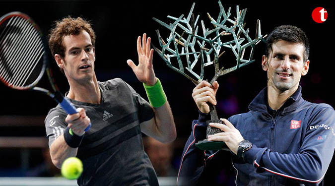 Djokovic, Murray progress to last eight of Paris Masters