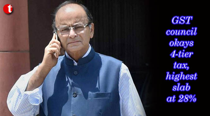 GST council okays 4-tier tax, highest slab at 28%