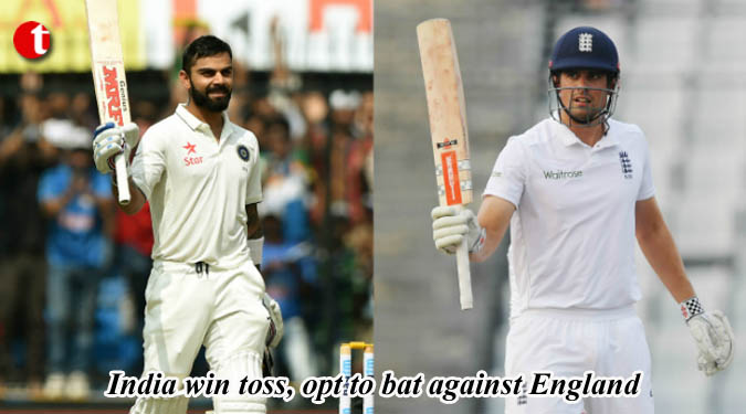 India win toss, opt to bat against England