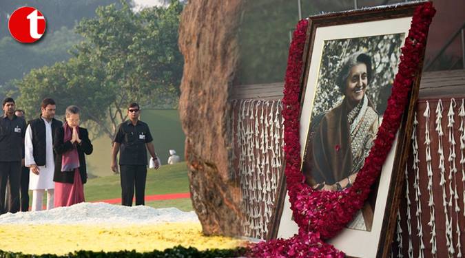 Nation pay tribute to Indira Gandhi on her 98 Birth anniversary