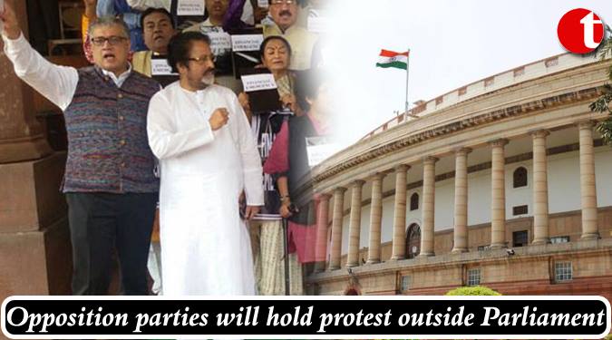 Opposition parties will hold protest outside Parliament