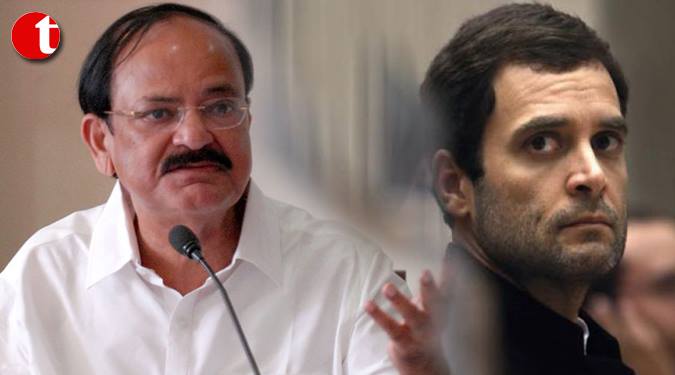 Rahul’s talk of democracy is like the “devil quoting scriptures”: Naidu