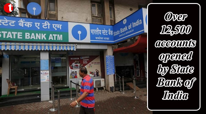 Over 12,500 accounts opened by State Bank of India