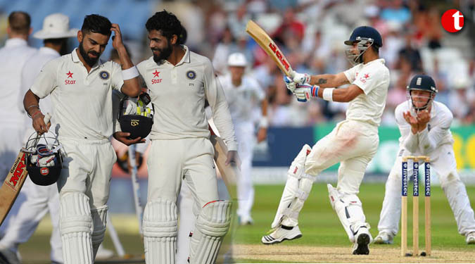 Kohli helps India survive anxious moments as Test ends in draw