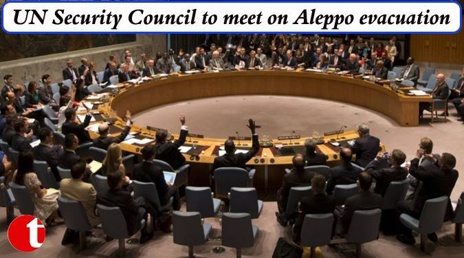 UN Security Council to meet on Aleppo evacuation