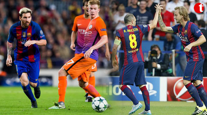 Hat-trick for Turan as Iniesta's return boost Barca