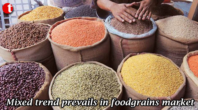 Mixed trend prevails in foodgrains market