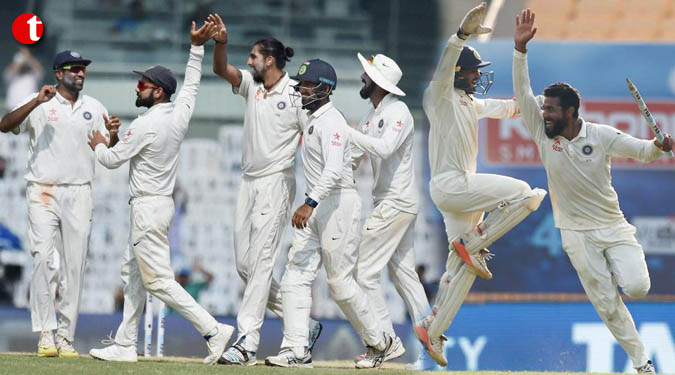 India seal 4-0 win over England as Jadeja takes 7/48