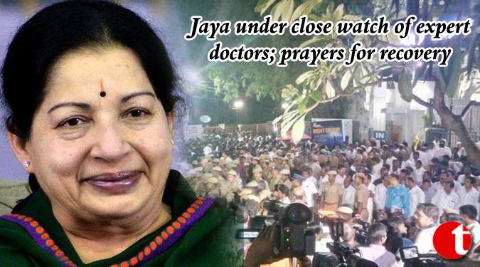 Jaya under close watch of expert doctors, prayers for recovery