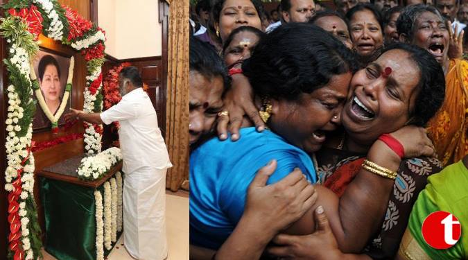 जयललिता के निधन के बाद, तमिलनाडु में शोक से 597 लोगों की मौत
