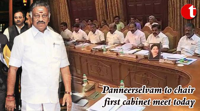 Panneerselvam to chair first cabinet meet today