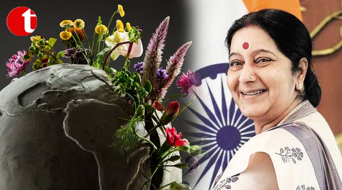 Sushma Swaraj has been named one of the 15 ‘Global Thinkers’ award