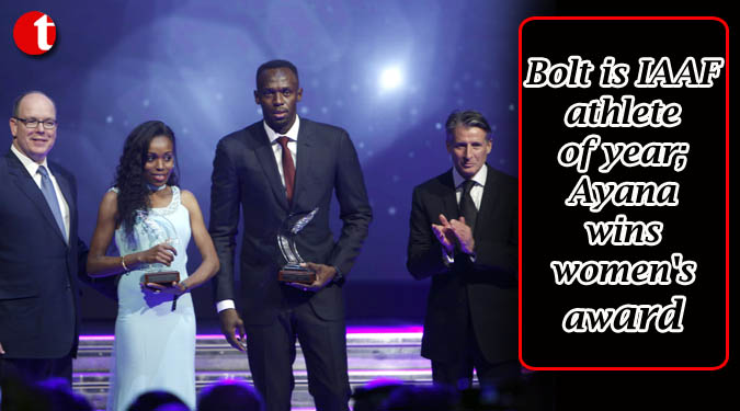Bolt is IAAF athlete of year; Ayana wins women’s award