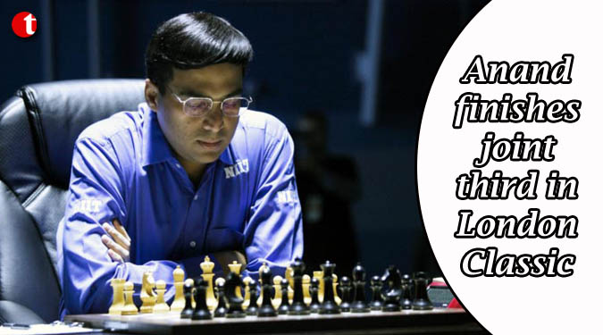 Anand finishes joint third in London Classic