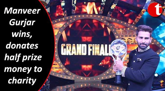 Manveer Gurjar Lifts the Winner's Trophy of Big Boss 10