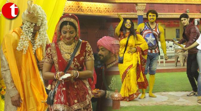 Mona Lisa ties the knot with beau Vikrant in 'Bigg Boss' house