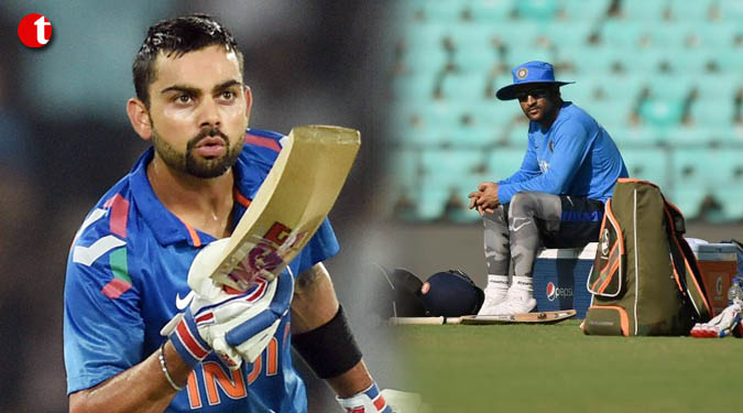 Dhoni in leadership role as Kohli skips optional practice