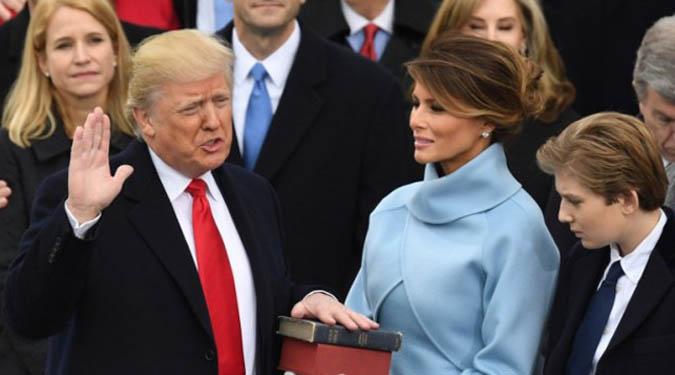 Donald Trump sworn in as 45the president of the United States