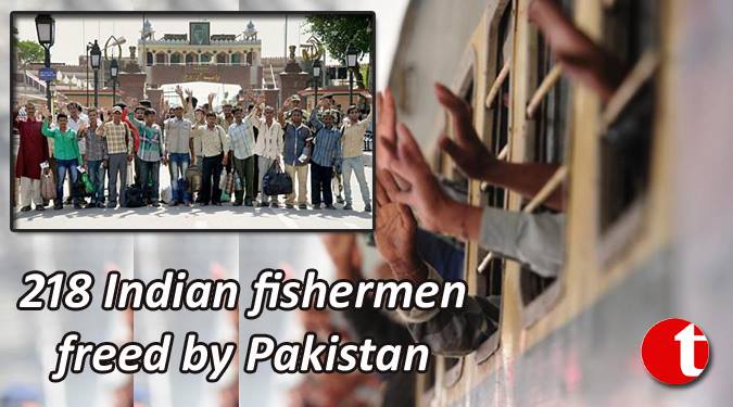 218 Indian fishermen freed by Pakistan